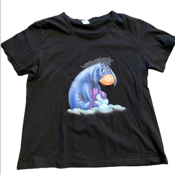Disney Women's LG Winnie The Pooh Eeyore Gloomy Donkey Graphic T-shirt - Picture 1 of 5